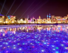 Lais Puzzle - Dubai Global Village Ansicht bei Nacht, Dubai, Vereinigte Arabische Emirate - 40, 100, 200, 500, 1.000 & 2.000 Teile