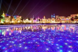 Lais Puzzle - Dubai Global Village Ansicht bei Nacht, Dubai, Vereinigte Arabische Emirate - 2.000 Teile