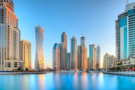 Lais Puzzle - Dubai Marina zur blauen Stunde, Dubai, Vereinigte Arabische Emirate - 2.000 Teile
