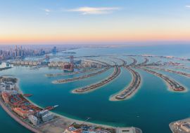 Lais Puzzle - Luftaufnahme der Insel The Palm Jumeirah, Skyline von Dubai Downtown, Vereinigte Arabische Emirate - 1.000 Teile