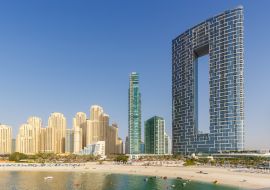 Lais Puzzle - Dubai Jumeirah Beach JBR Marina Skyline Architektur Gebäude Reise Urlaub in Vereinigte Arabische Emirate - 1.000 Teile