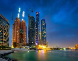 Lais Puzzle - Stadtbild von Abu Dhabi bei Nacht, Vereinigte Arabische Emirate - 40, 100, 200, 500, 1.000 & 2.000 Teile