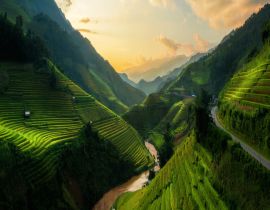 Lais Puzzle - Terrassenförmiges Reisfeld in Mu Cang Chai, Vietnam - 40, 100, 200, 500, 1.000 & 2.000 Teile