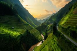 Lais Puzzle - Terrassenförmiges Reisfeld in Mu Cang Chai, Vietnam - 2.000 Teile