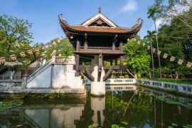Lais Puzzle - Eine-Säulen-Pagode, oft als Symbol für Hanoi verwendet, in Hanoi, Vietnam - 2.000 Teile