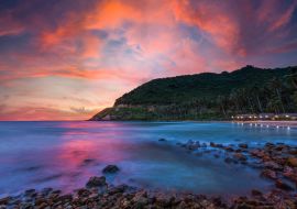 Lais Puzzle - Schöne Landschaft bei Sonnenuntergang auf der Insel Nam Du, Vietnam - 1.000 Teile
