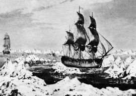 Lais Puzzle - Cooks Schiffe in der Nähe von Icy Cape, Alaska, im August 1778 - 1.000 Teile