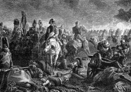 Lais Puzzle - Schlacht von Waterloo. Um elf Uhr nachts, Napoleon mit dem ersten Grenadierregiment der Garde. 18. Juni 1815. Antike Illustration. 1890 - 1.000 Teile