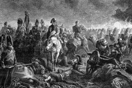 Lais Puzzle - Schlacht von Waterloo. Um elf Uhr nachts, Napoleon mit dem ersten Grenadierregiment der Garde. 18. Juni 1815. Antike Illustration. 1890 - 2.000 Teile