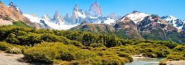 Lais Puzzle - Blick auf eine schöne Landschaft mit dem Fitz Roy im Hintergrund in Patagonien Argentinien, Panorama - 1.000 Teile