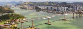 Lais Puzzle - Dritte Brücke (Terceira Ponte), Panoramablick auf Vitoria, Brasilien, Panorama - 1.000 Teile