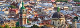 Lais Puzzle - Lviv bei Sonnenauntergang, Panorama - 1.000 Teile