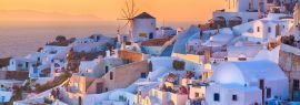 Lais Puzzle - Oia Sonnenuntergang, Insel Santorin, Griechenland, Panorama - 1.000 Teile