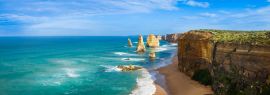 Lais Puzzle - Panorama des Wahrzeichens der Zwölf Apostel entlang der berühmten Great Ocean Road, Victoria, Australien, Panorama - 1.000 Teile
