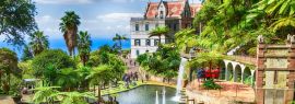Lais Puzzle - Szenerie des Monte Palace Tropical Garden. Funchal, Insel Madeira, Portugal, Panorama - 1.000 Teile