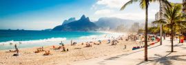 Lais Puzzle - Palmen und Zwei-Brüder-Berg am Strand von Ipanema, Rio de Janeiro, Panorama - 1.000 Teile
