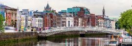 Lais Puzzle - Ansicht von Dublin mit der Ha'penny Bridge - Irland, Panorama - 1.000 Teile