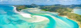 Lais Puzzle - Hill Inlet am Whitehaven Beach auf der Whitesunday Island, Queensland, Australien, Panorama - 1.000 Teile