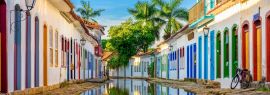 Lais Puzzle - Straße des historischen Zentrums in Paraty, Rio de Janeiro, Brasilien, Panorama - 1.000 Teile