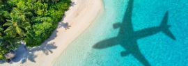 Lais Puzzle - Flugzeugschatten und Strand, Panorama - 1.000 Teile