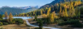 Lais Puzzle - Friedlicher Herbst Alpen Bergblick. Reiteralm, Steiermark, Österreich, Panorama - 1.000 Teile
