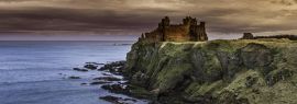 Lais Puzzle - Tantallon Castle in East Lothian, Schottland, ist eine halbzerstörte Klippenfestung aus der Mitte des 14. Jahrhunderts mit historischen Verbindungen zur Douglas-Dynastie, Maria, Königin der Schotten, Panorama - 1.000 Teile