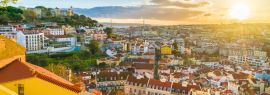 Lais Puzzle - Panoramablick auf Lissabon bei Sonnenuntergang, Portugal, Panorama - 1.000 Teile
