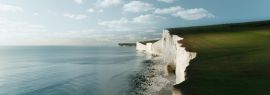 Lais Puzzle - Weiße Klippen, Dover England, Seven Sisters, Panorama - 1.000 Teile