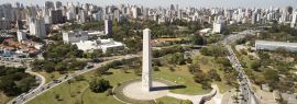 Lais Puzzle - Ibirapuera-Park in der Stadt Sao Paulo, Obelisk-Denkmal. Brasilien, Panorama - 1.000 Teile