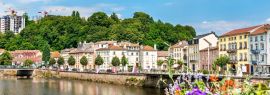Lais Puzzle - Blumen auf einer Brücke über die Mosel in Epinal, Frankreich, Panorama - 1.000 Teile