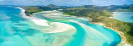 Lais Puzzle - Hill Inlet am Whitehaven Beach auf der Whitesunday Island, Queensland, Australien, Panorama - 1.000 Teile