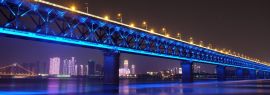 Lais Puzzle - Brücke in Wuhan Yangtze River Bridge, China, Panorama - 1.000 Teile