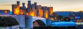 Lais Puzzle - Conwy Castle, Wales, Panorama - 1.000 Teile
