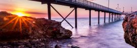 Lais Puzzle - Nightcliff Jetty Sonnenuntergang, Darwin, Nordterritorium, Australien, Panorama - 1.000 Teile