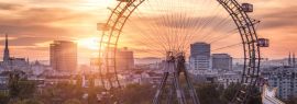 Lais Puzzle - Blick auf den Prater mit Riesenrad und Skyline, Wien, Österreich, Panorama - 1.000 Teile
