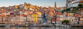 Lais Puzzle - Die Altstadt von Porto, Portugal, von der anderen Seite des Flusses Douro aus gesehen, Panorama - 1.000 Teile
