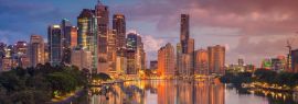 Lais Puzzle - Brisbane. Cityscape von Brisbane Skyline, Australien während des Sonnenaufgangs, Panorama - 1.000 Teile