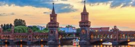 Lais Puzzle - Blick auf die Stadt Berlin an der Oberbaumbrücke und die Spree, Berlin, Deutschland, Panorama - 1.000 Teile