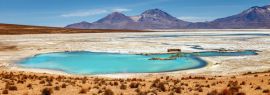 Lais Puzzle - Wunderschöne Landschaft der heißen Quellen Polloquere, in Salt Surire, Isluga Volcano National Park, mehr als 4000 Meter entfernt, Chile, Panorama - 1.000 Teile