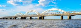 Lais Puzzle - Songhua-Fluss- und Binzhou-Eisenbahnbrücke, Harbin, Heilongjiang, China, Panorama - 1.000 Teile