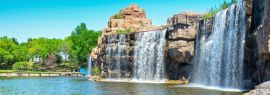 Lais Puzzle - Wasserfall im Sun Island Park, Harbin, Heilongjiang, China, Panorama - 1.000 Teile