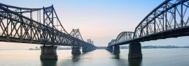 Lais Puzzle - Brücke über den Yalu-Fluss, Dandong, Liaoning, China, Panorama - 1.000 Teile