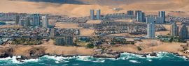 Lais Puzzle - Luftaufnahme von Iquique, einem nördlichen Hafen in der Atacama-Wüste in Chile, Panorama - 1.000 Teile