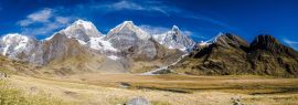Lais Puzzle - Wandern auf der alpinen Route in der Cordillera Huayhuash: abgelegen, wild und ehrfurchtgebietend, Panorama - 1.000 Teile