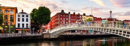 Lais Puzzle - Ha Penny Bridge in Dublin bei Sonnenuntergang, Irland, Panorama - 1.000 Teile