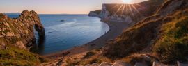Lais Puzzle - Ein schönes Fotomotiv an der Südwestküste Englands, an der Jurassic Coast, Panorama - 1.000 Teile