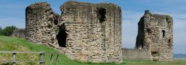 Lais Puzzle - Die Ruinen von Flint Castle, Flintshire, Wales, Panorama - 1.000 Teile