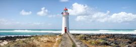 Lais Puzzle - Port Fairy Lighthouse, Griffiths Island, Great Ocean Road, Victoria, Australien, Panorama - 1.000 Teile