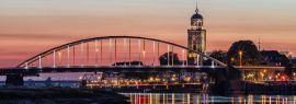 Lais Puzzle - Deventer Brücken über den Fluss IJssel bei Sonnenuntergang, Panorama - 1.000 Teile