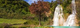 Lais Puzzle - Minas Viejas Wasserfall, Mexiko, Panorama - 1.000 Teile